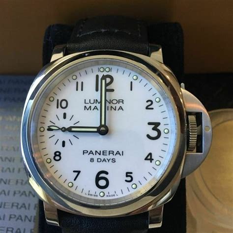 Panerai Pam 563 Luminor Marina 8 Days White Dial 00563 PAM 